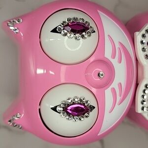 Jeweled Flamingo Pink Kit-Cat Klock clock SUPER RARE